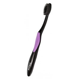 IRISANA Brosse à dents au charbon actif (moyen)