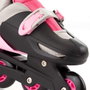 Molto Patines - Patins à roulettes en ligne 4 roues roses ajustables pour femme - Taille M (35-38) - Matière plastique