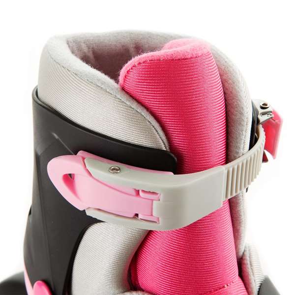 Molto Patines - Patins à roulettes en ligne 4 roues roses ajustables pour femme - Taille M (35-38) - Matière plastique