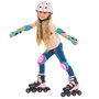 Molto Patines - Patins à roulettes en ligne 4 roues roses ajustables pour femme - Taille M (35-38) - Matière plastique