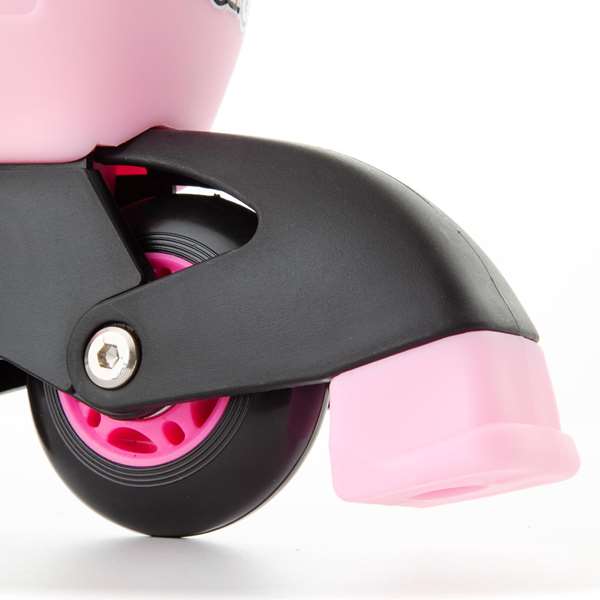 Molto Patines - Patins à roulettes en ligne 4 roues roses ajustables pour femme - Taille M (35-38) - Matière plastique