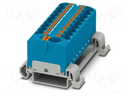 PHOENIX CONTACT PTFIX 10/18X4-NS35A BU Connecteur pour rail 32A