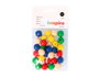 Innspiro Lot de 30 perles en bois mix couleurs de 15 mm