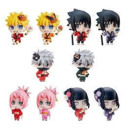 Megahouse Set de 10 figurines Naruto Shippuden Petit Chara Land 10th Anniversary
