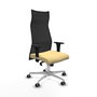 Piqueras y Crespo Chaise de Bureau Albacete XL Crème et Noir