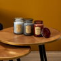 Home Deco Factory Bougie Parfumée en Pot de Verre Apothicaire
