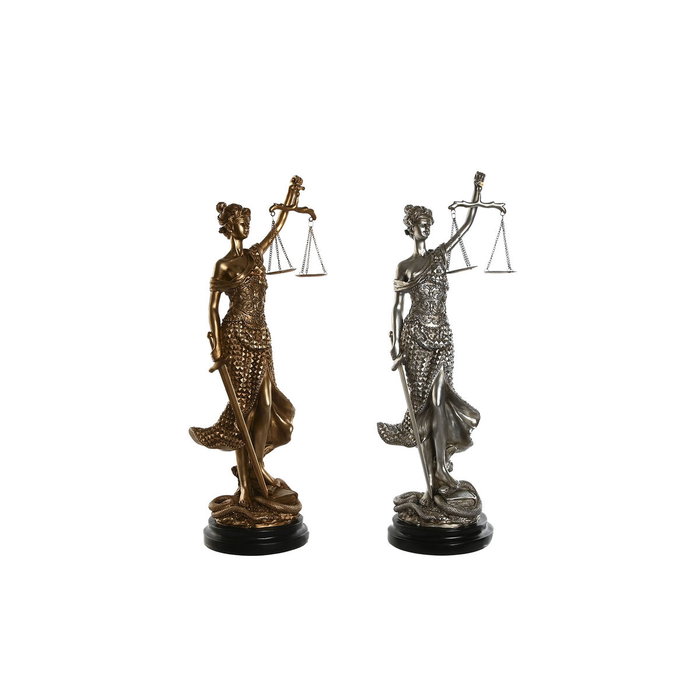 Home ESPRIT Figurine Décorative Néoclassique Doré Argenté (2 Unités) de 62 cm Home ESPRIT Figurine Décorative Néoclassique Doré Argenté (2 Unités) de 62 cm