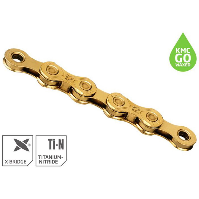 KMC Cad.Kmc X12 Ti-N Waxed 1/2X11/128 126 Esl.12V Oro KMC Cad.Kmc X12 Ti-N Waxed 1/2X11/128 126 Esl.12V Oro