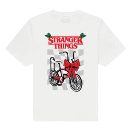 Brands In T-shirt Stranger Things Christmas Bike XL