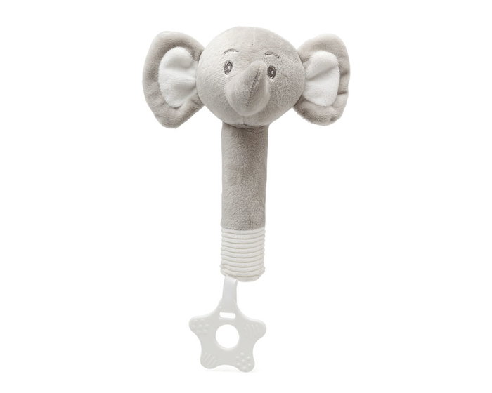 KioKids Hochet Éléphant Gris avec Mordeur 25cm KioKids Hochet Éléphant Gris avec Mordeur 25cm