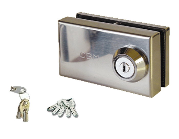 Keymat Cierre Media Altura Puerta Cristal 01-T avec clé tubulaire Keymat Cierre Media Altura Puerta Cristal 01-T avec clé tubulaire