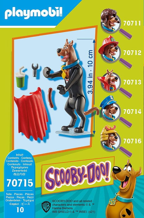 Playmobil Scooby-Doo! Figure de Collection Vampire avec Accessoires pour Enfants de 5 à 12 Ans