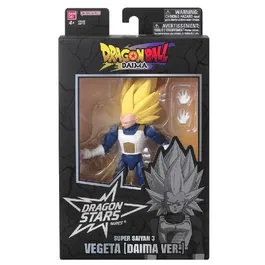 Figurine Dragon Stars BANDAI - Dragon Ball Daima - Super Saiyan 3 Vegeta (SSJ3) - Licence Officielle - 17 cm Articulée avec Accessoires et Mains Interchangeables