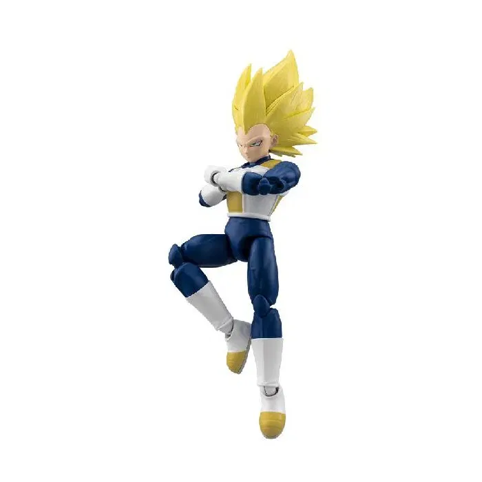 Figurine Dragon Stars BANDAI - Dragon Ball Daima - Super Saiyan 3 Vegeta (SSJ3) - Licence Officielle - 17 cm Articulée avec Accessoires et Mains Interchangeables