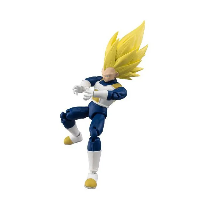 Figurine Dragon Stars BANDAI - Dragon Ball Daima - Super Saiyan 3 Vegeta (SSJ3) - Licence Officielle - 17 cm Articulée avec Accessoires et Mains Interchangeables