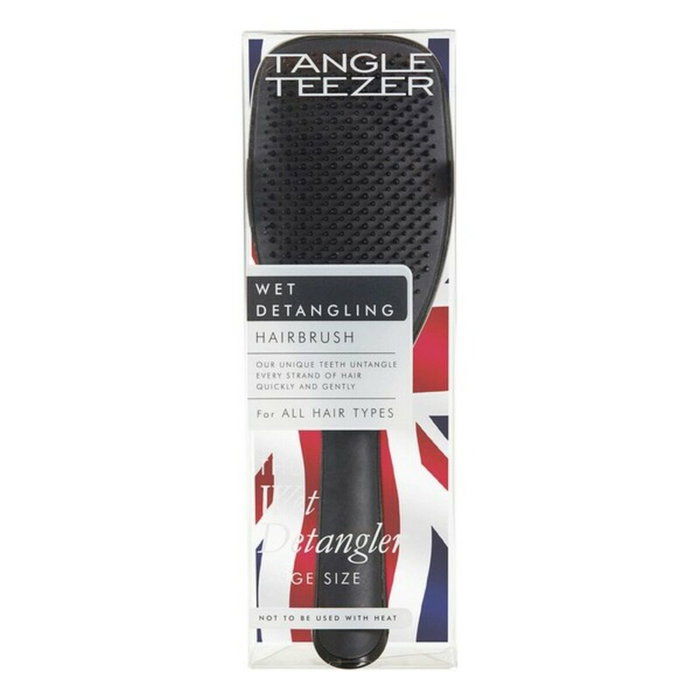 Tangle Teezer Démêlant Large Wet Detangler Black Gloss - Pour cheveux longs et épais, idéal sous la douche