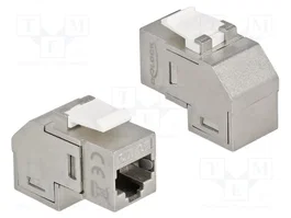 DELOCK Connecteur RJ45 Keystone angulaire argent