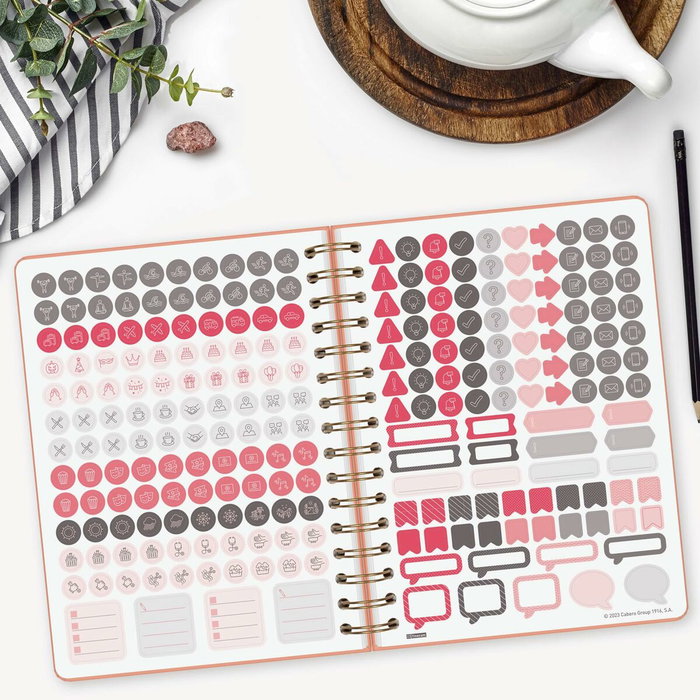 Agenda Finocam Alma Corail A5 15,5 x 21,2 cm 2026