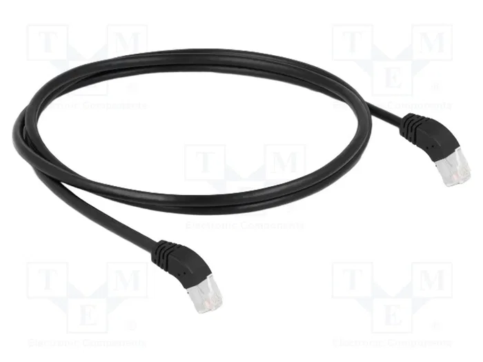 DELOCK Câble Ethernet Patch Cord Cat 6a S/FTP 1m Noir DELOCK Câble Ethernet Patch Cord Cat 6a S/FTP 1m Noir