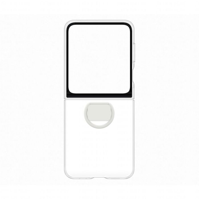 Samsung Coque transparente protectrice avec anneau de maintien pour téléphone Galaxy Z Flip6 et Z Flip7 FE