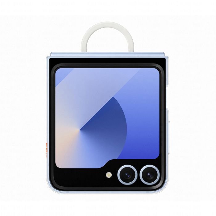 Samsung Coque transparente protectrice avec anneau de maintien pour téléphone Galaxy Z Flip6 et Z Flip7 FE