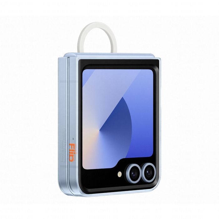 Samsung Coque transparente protectrice avec anneau de maintien pour téléphone Galaxy Z Flip6 et Z Flip7 FE