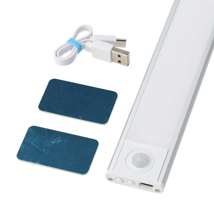 Ruban LED avec capteur intelligent pour placard, 1,15W 71lm, alimentation USB-C, température de couleur (CCT) réglable, blanc chaud/neutre/froid, installation magnétique/adhesive