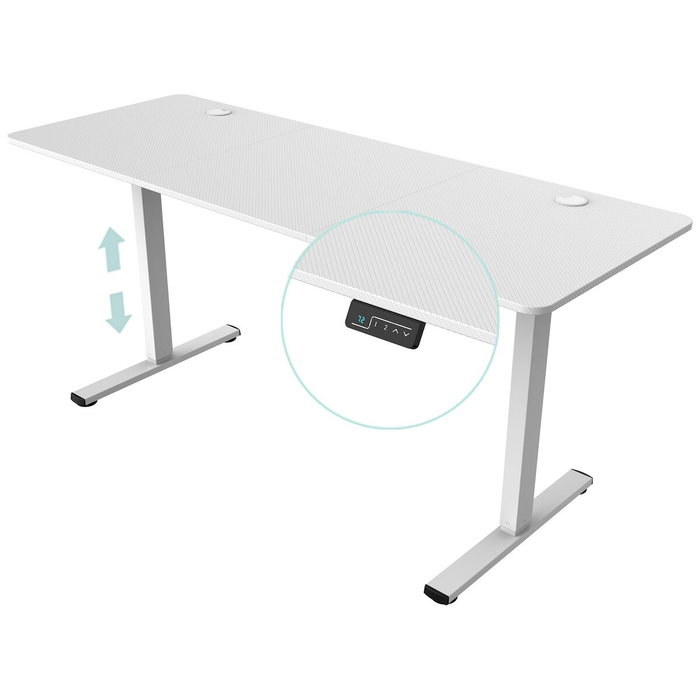 Mars Gaming MGD Ergo PRO W Blanc 160x60 cm