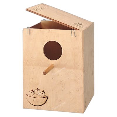 FERPLAST VET Nid en bois pour oiseaux très grand 26x25x33cm FERPLAST VET Nid en bois pour oiseaux très grand 26x25x33cm