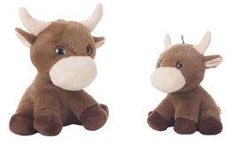 Creaciones Llopis Peluche Vache DAT 36 cm - Jouet d'éveil en polyester pour nouveau-nés (0 mois+)
