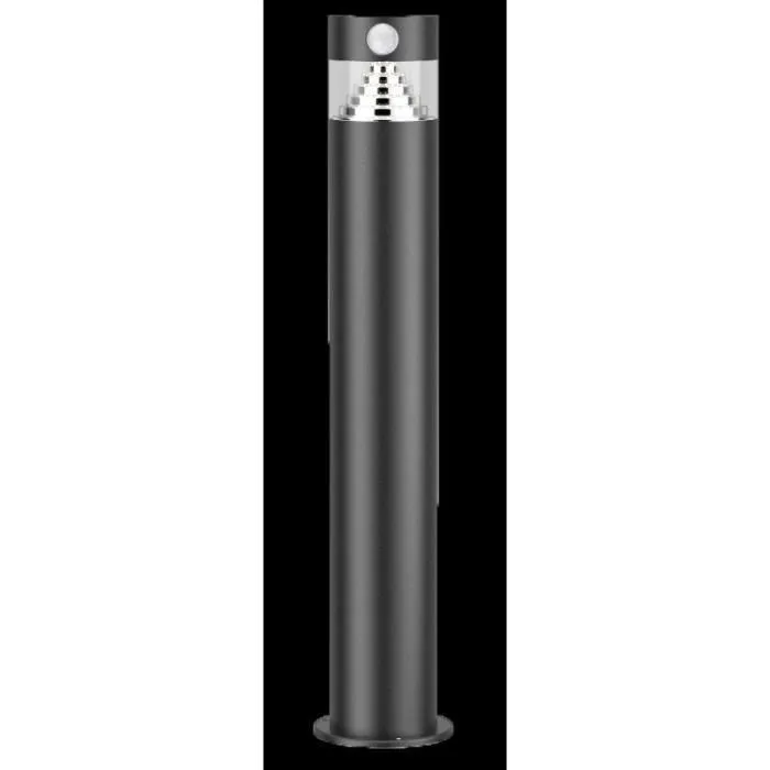 Galix G4585C Borne Solaire Détecteur de Présence Inox 150 Lumens Hauteur 50 cm pour Allées et Espaces Extérieurs