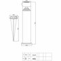 Galix Borne solaire G4585C Inox avec détecteur