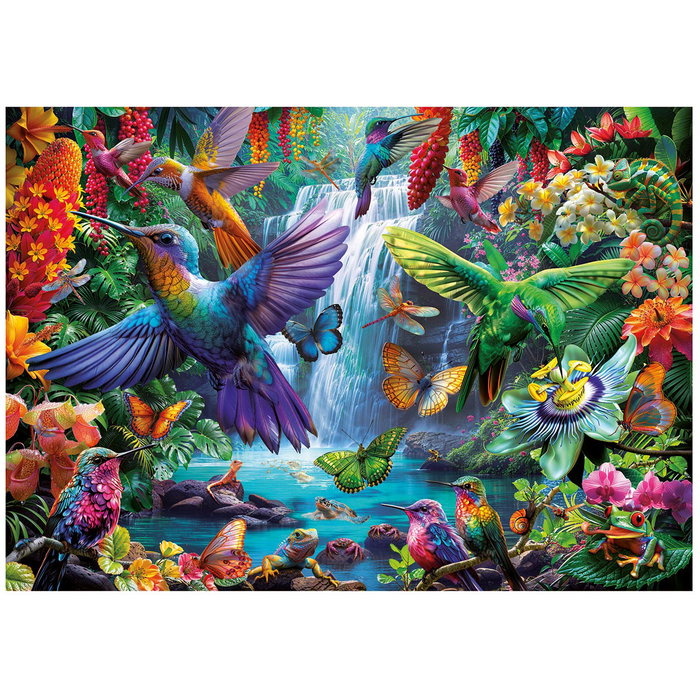 Educa Puzzle 1000 pièces Colibris Tropicaux 20555 pour adultes, dimensions 68 x 48 cm, dès 14 ans Educa Puzzle 1000 pièces Colibris Tropicaux 20555 pour adultes, dimensions 68 x 48 cm, dès 14 ans
