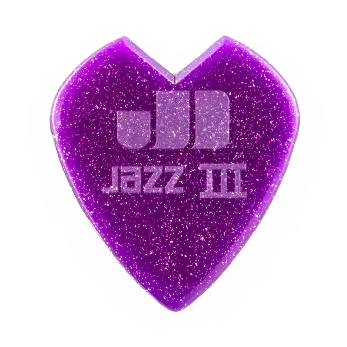 Dunlop Púas Kirk Hammett Jazz III Purple Sparkle 1,38 mm (pack de 6)