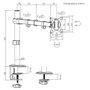 MacLean MC-753N Support de table d'écran 17-32 pouces