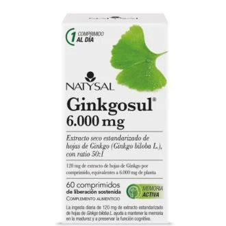 Natysal Ginkgosul 60 comprimés Natysal Ginkgosul 60 comprimés