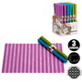 Kinvara Set de 6 Salvamantels 45x30 cm Rayas Multicolores PVC et Polyester (Set de 72)