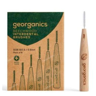 GEORGANICS Brosse interdentaire en bois de hêtre, Taille 2 GEORGANICS Brosse interdentaire en bois de hêtre, Taille 2