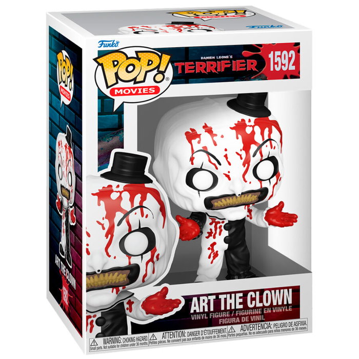 Funko POP Figure Terrifier 2 Art the Clown - Figurine en Vinyle de 9cm avec Boîte Cadeau - Personnage d'Horreur
