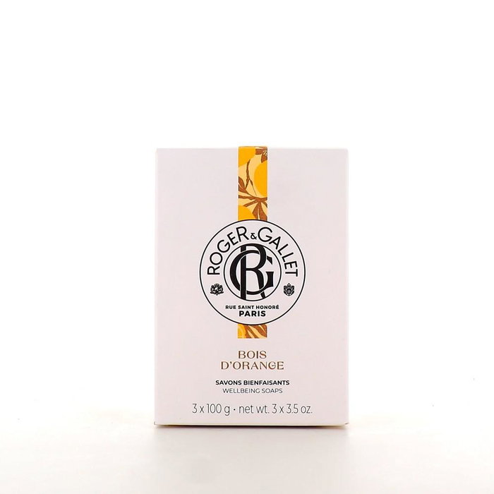 Roger & Gallet Bois d'Orange Savon Parfumé, Lot de 3 x 100 g