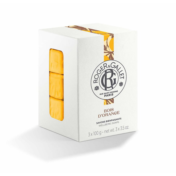 Roger & Gallet Bois d'Orange Savon Parfumé, Lot de 3 x 100 g