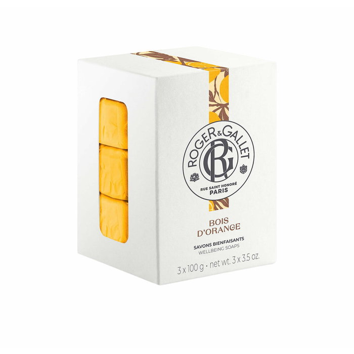 Roger & Gallet Bois d'Orange Savon Parfumé, Lot de 3 x 100 g