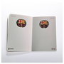 Mocilab - Cahier FC Barcelona A5 avec escudo en 3D officiel - Carnet à pages blanches 120 pages - Cuaderno A5 F.C. Barcelona