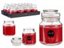 ACORDE Bougie avec couvercle en verre Fruits rouges
