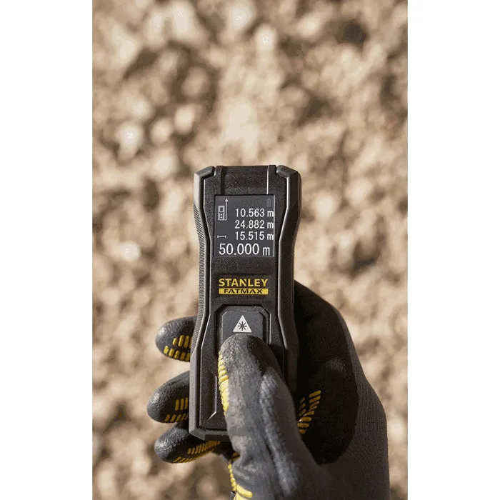Stanley FATMAX FLM165 FMHT77165-0 - Mesure laser 50m, pour intérieur/extérieur et zones lumineuses