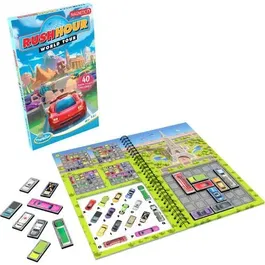 Ravensburger Thinkfun - Jeu de logique magnétique Rush Hour World Tour - Version voyage - 40 défis - 1 joueur - À partir de 8 ans - 76544