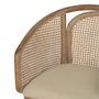 BigBuy Home Chaise de Salle à Manger Beige Naturel en Bois d'hévéa