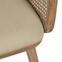 BigBuy Home Chaise de Salle à Manger Beige Naturel en Bois d'hévéa