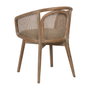BigBuy Home Chaise de Salle à Manger Beige Naturel en Bois d'hévéa