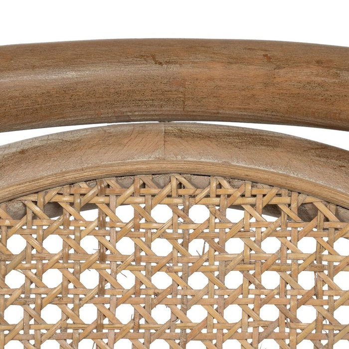 BigBuy Home Chaise de Salle à Manger Beige Naturel en Bois d'hévéa